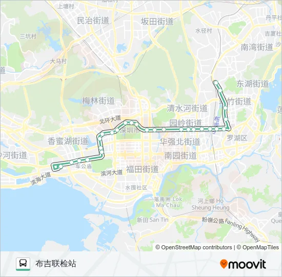213 Bus Line Map