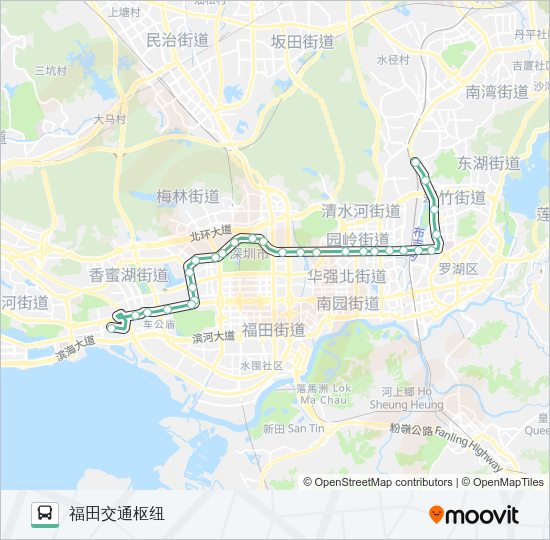 公交213路的线路图