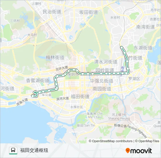 213 Bus Line Map
