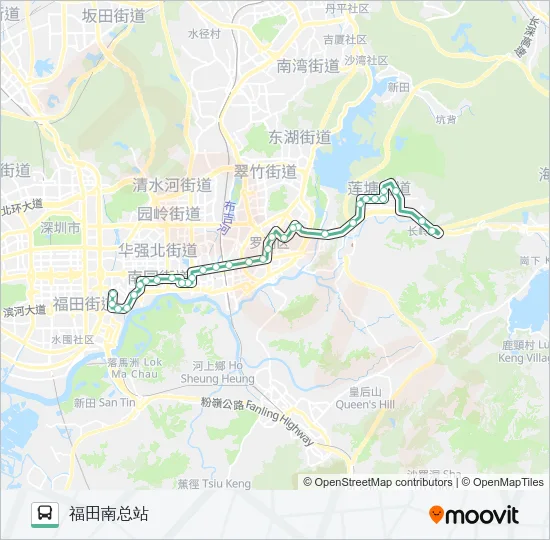 214 Bus Line Map