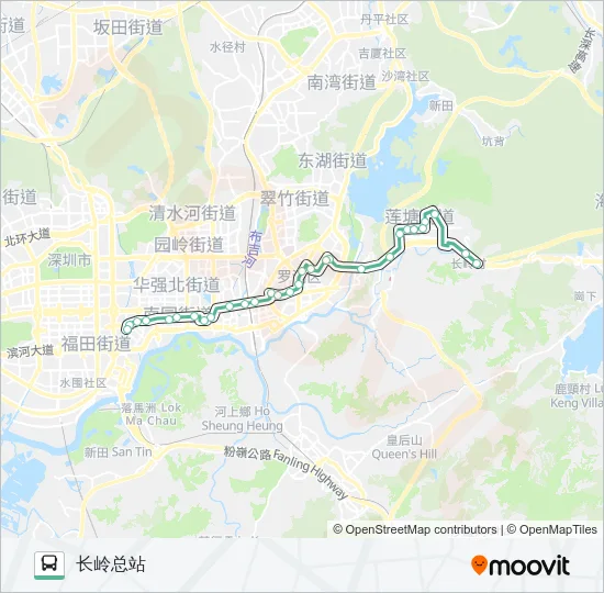 214 Bus Line Map