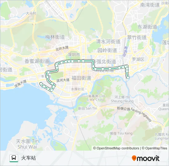 公交215路的线路图