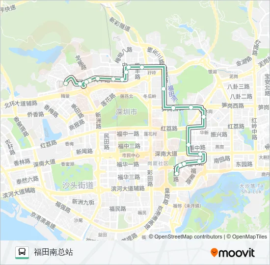 216 Bus Line Map
