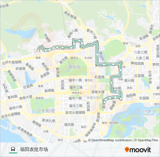216 Bus Line Map