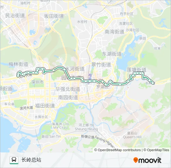 218 Bus Line Map