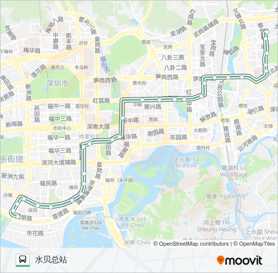 225 Bus Line Map