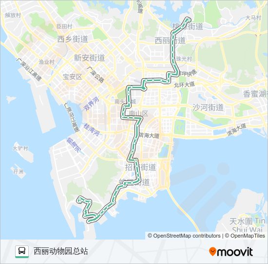 公交226路的线路图