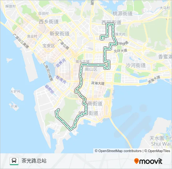 233 Bus Line Map