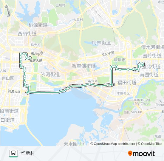 公交236路的线路图