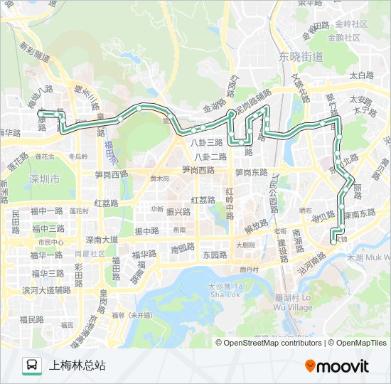 公交242路的线路图