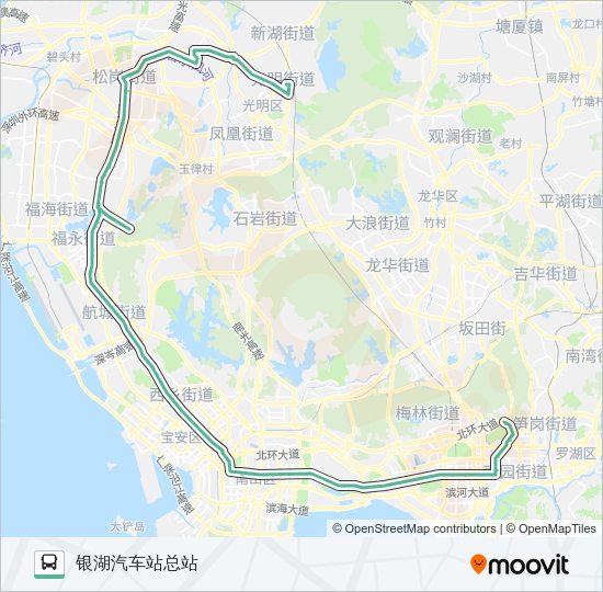 公交301路的线路图