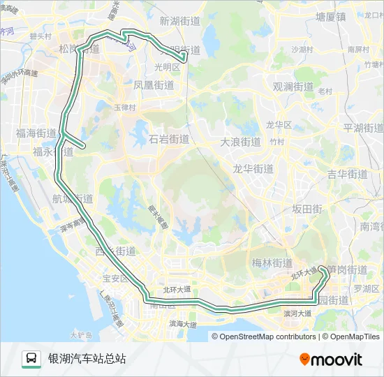 301 Bus Line Map