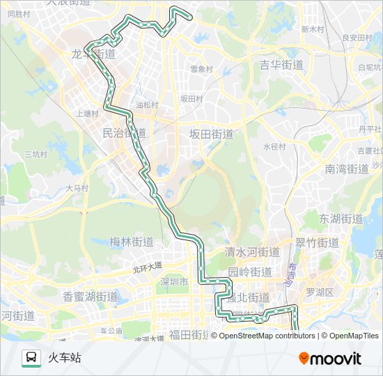 公交302路的线路图