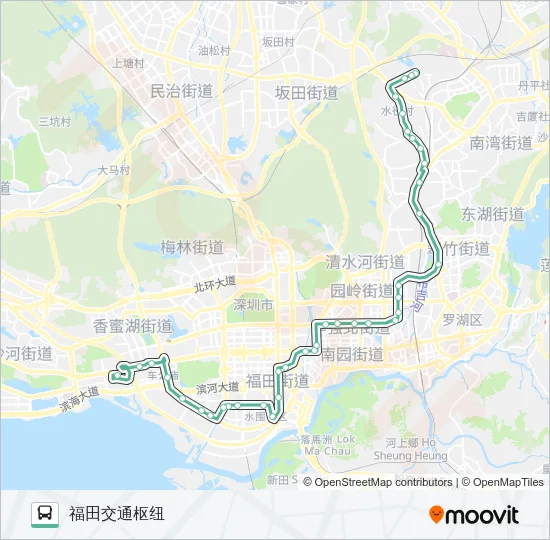 303 Bus Line Map