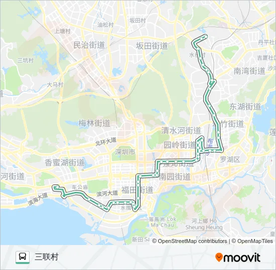 303 Bus Line Map