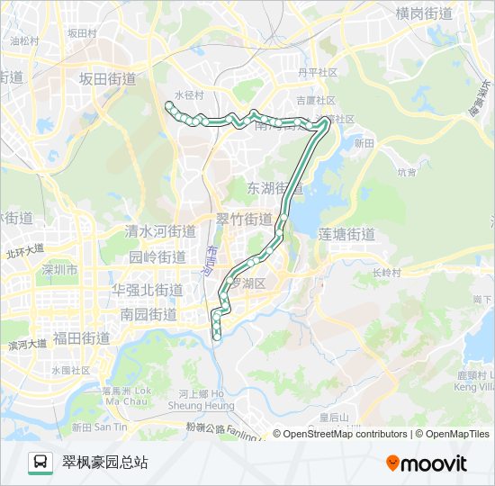 公交306路的线路图