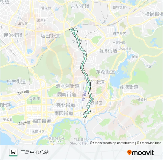 307 Bus Line Map