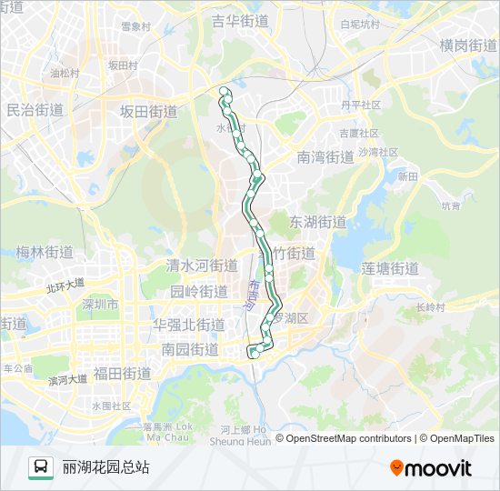 公交307路的线路图