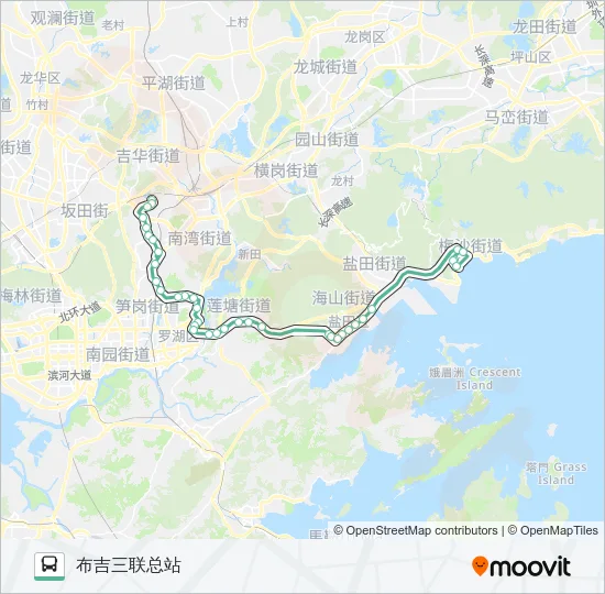308 Bus Line Map