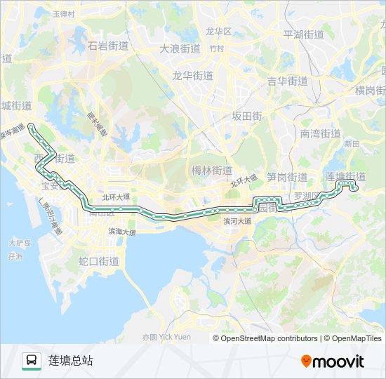 公交311路的线路图