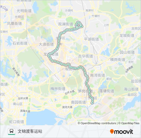 公交312路的线路图