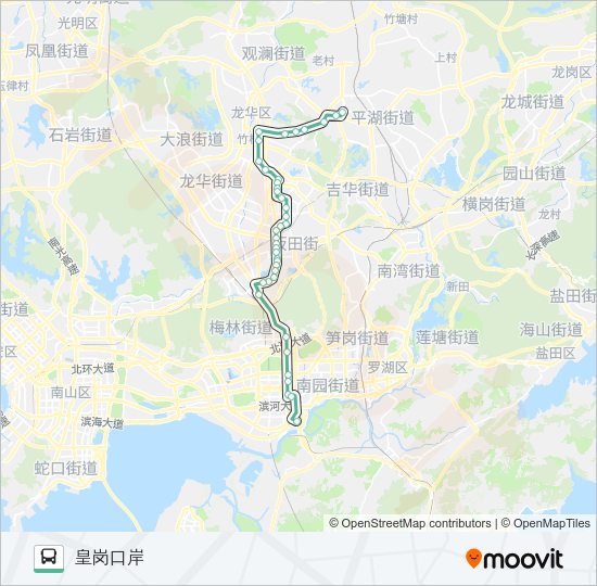 公交313路的线路图