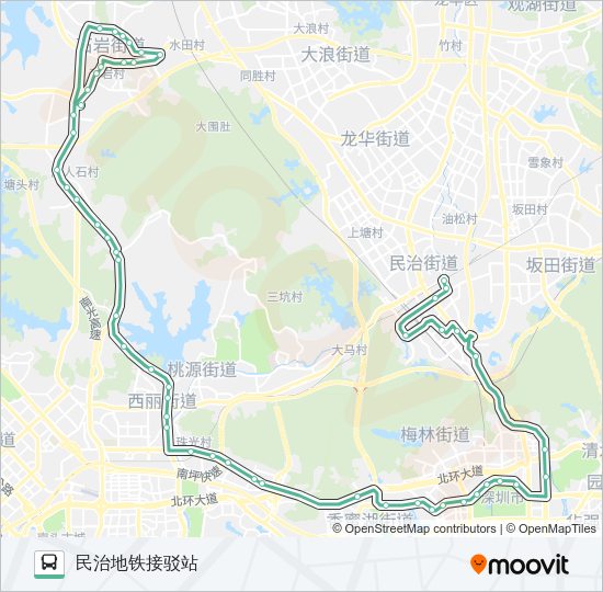 公交316路的线路图