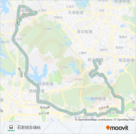 公交316路的线路图