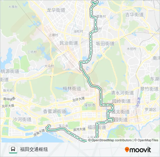 317 Bus Line Map