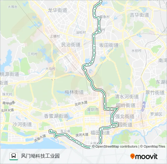 317 Bus Line Map
