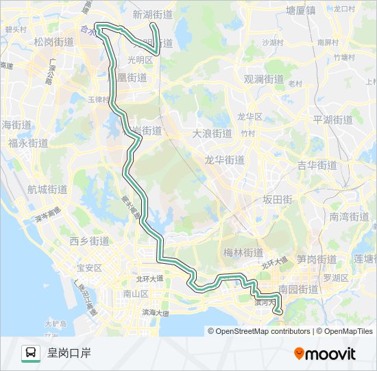 公交325路的线路图