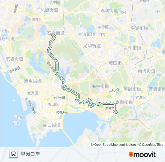 公交326路的线路图