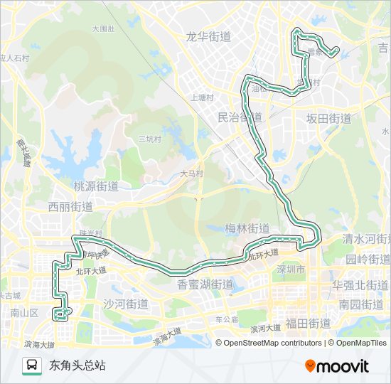 公交334路的线路图