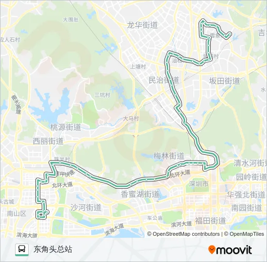 334 Bus Line Map