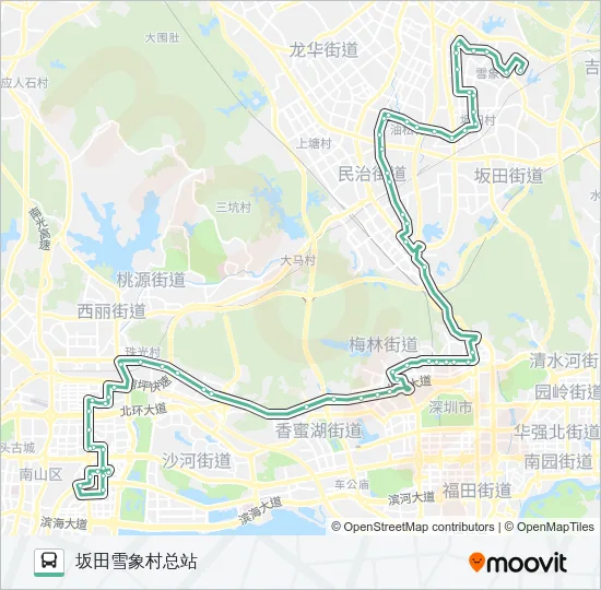 334 Bus Line Map