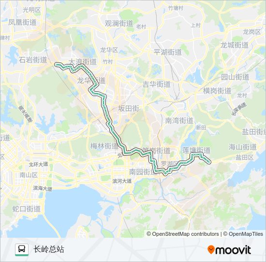 公交336路的线路图