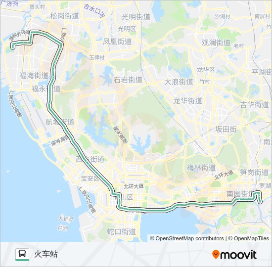 公交337路的线路图