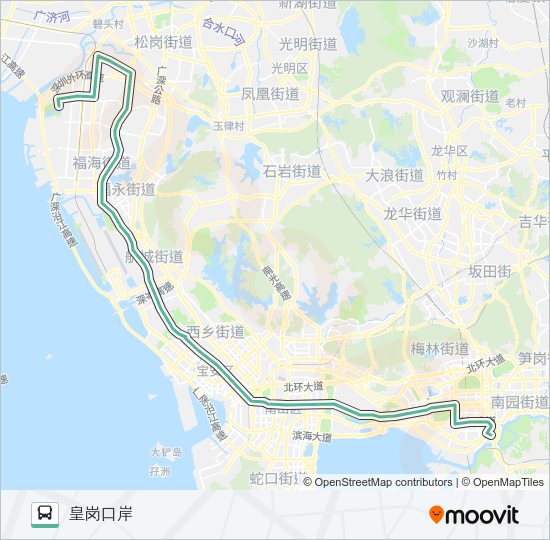 公交338路的线路图