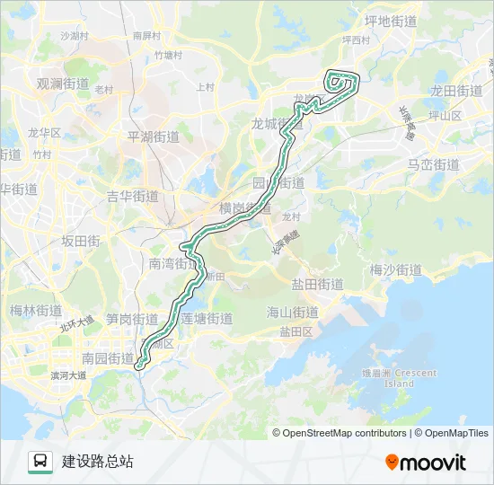 351 Bus Line Map