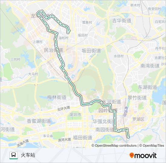公交352路的线路图