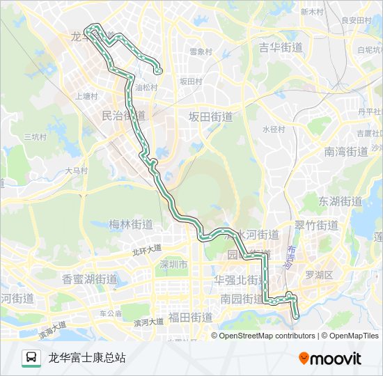 公交352路的线路图