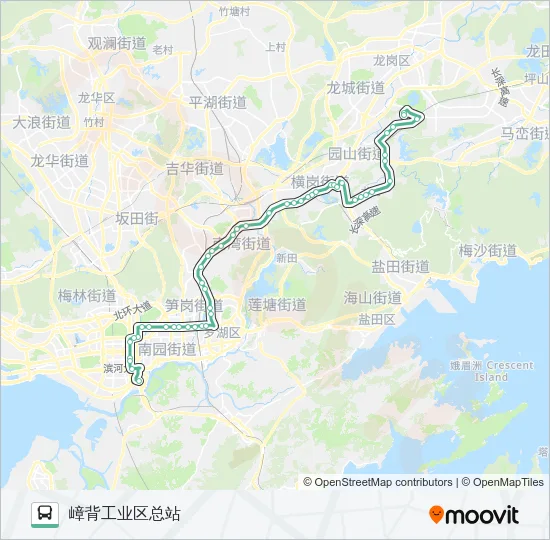 357 Bus Line Map