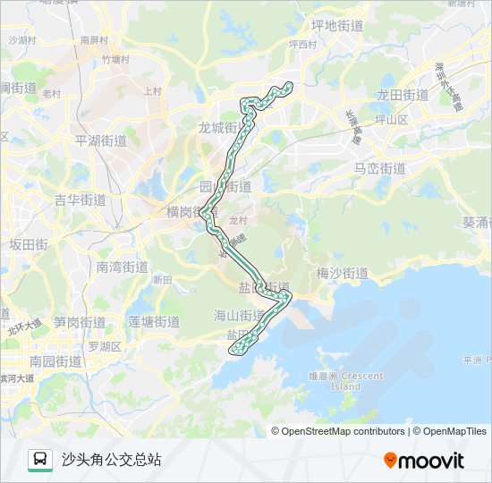 公交358路的线路图