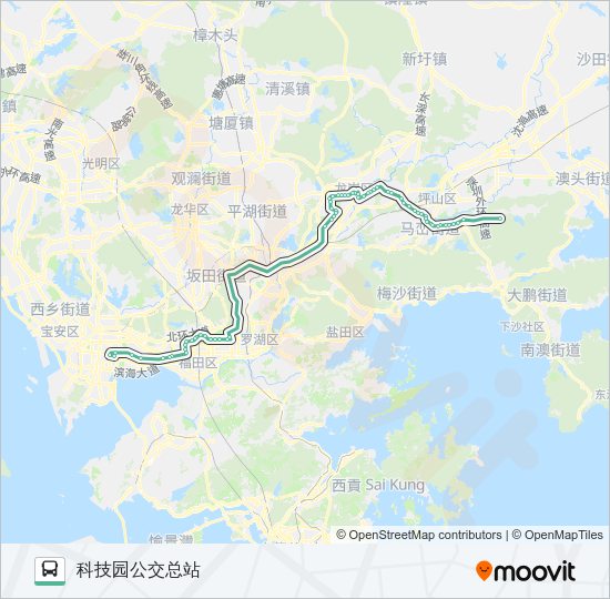 公交365路的线路图