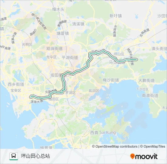 365 Bus Line Map
