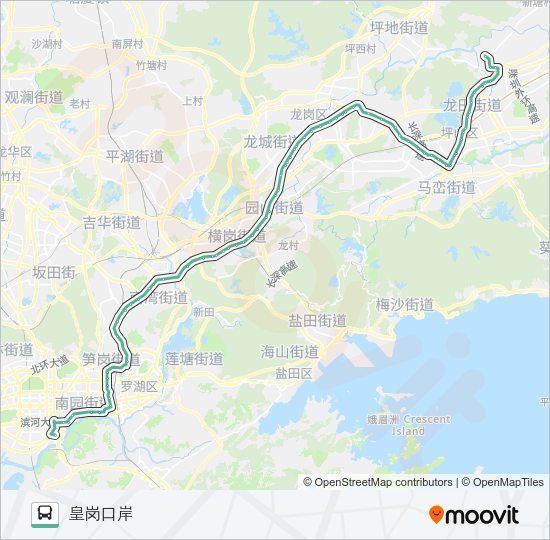 公交366路的线路图