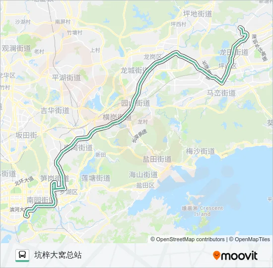 366 Bus Line Map
