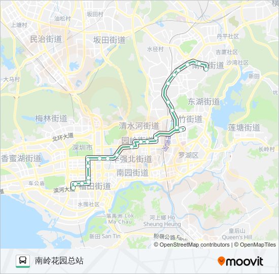 公交371路的线路图