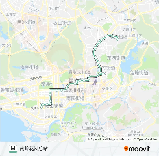 371 Bus Line Map
