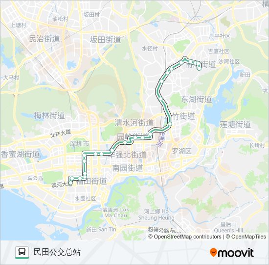 公交371路的线路图